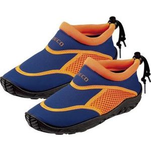 BECO - Badschoenen - Blauw/Oranje - Neopreen - Snelvetersluiting
