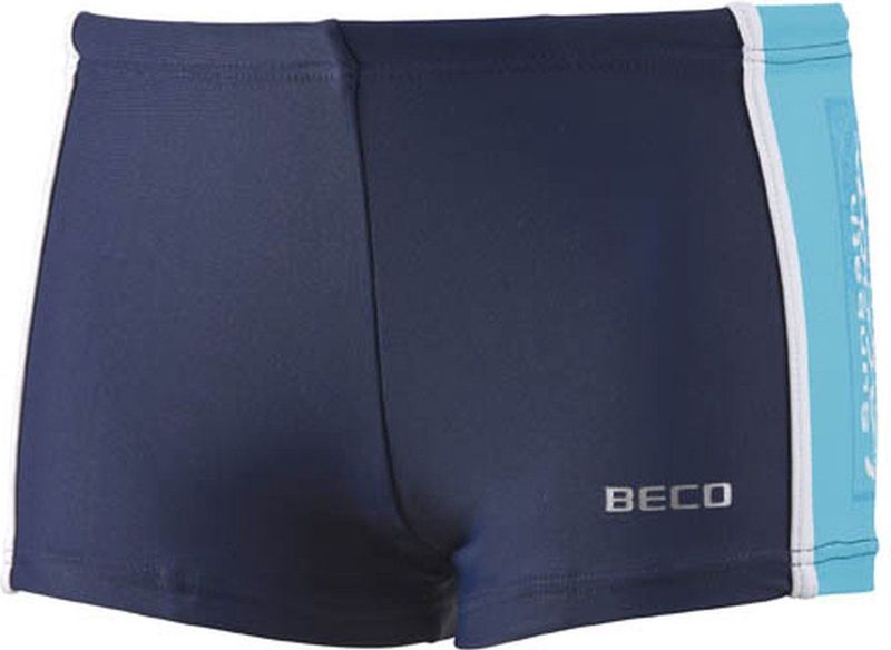 Beco - Zwemboxer - Jongens - Donkerblauw/Turquoise - 80% Polyamide, 20% Elastaan