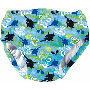 Beco Sealife wasbare zwemluier - Zwembroekje Blauw print - Maat S : 3-6 mnd