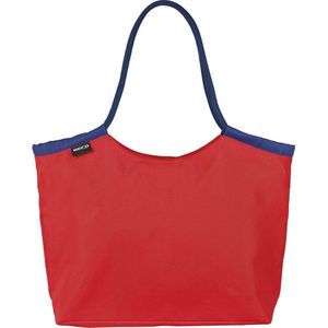 Beco Strandtas Nylon Rood/donkerblauw