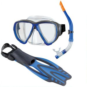 Beco Snorkelset Porto Dx 3.0 Unisex Blauw Maat 36-39