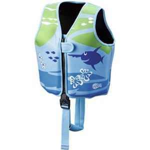 Beco Sealife – Zwemvest kind – Drijfvest voor kinderen van 18-30 kg  – Maat M - Blauw/Groen