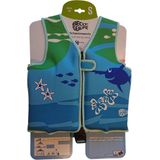 BECO unisex Kinder-Schwimmweste blau/grün Größe S