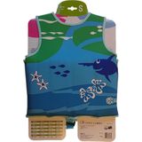 BECO unisex Kinder-Schwimmweste blau/grün Größe S