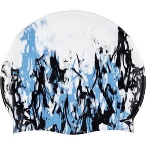 Beco Badmuts Unisex Siliconen Motief Wit/blauw/zwart