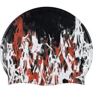 Beco Badmuts Unisex Siliconen Motief Zwart/wit/rood