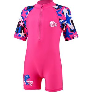 BECO-SEALIFE® Rashguard Zwempakje - Roze - Polyamide - Korte Mouwen - SPF 50+