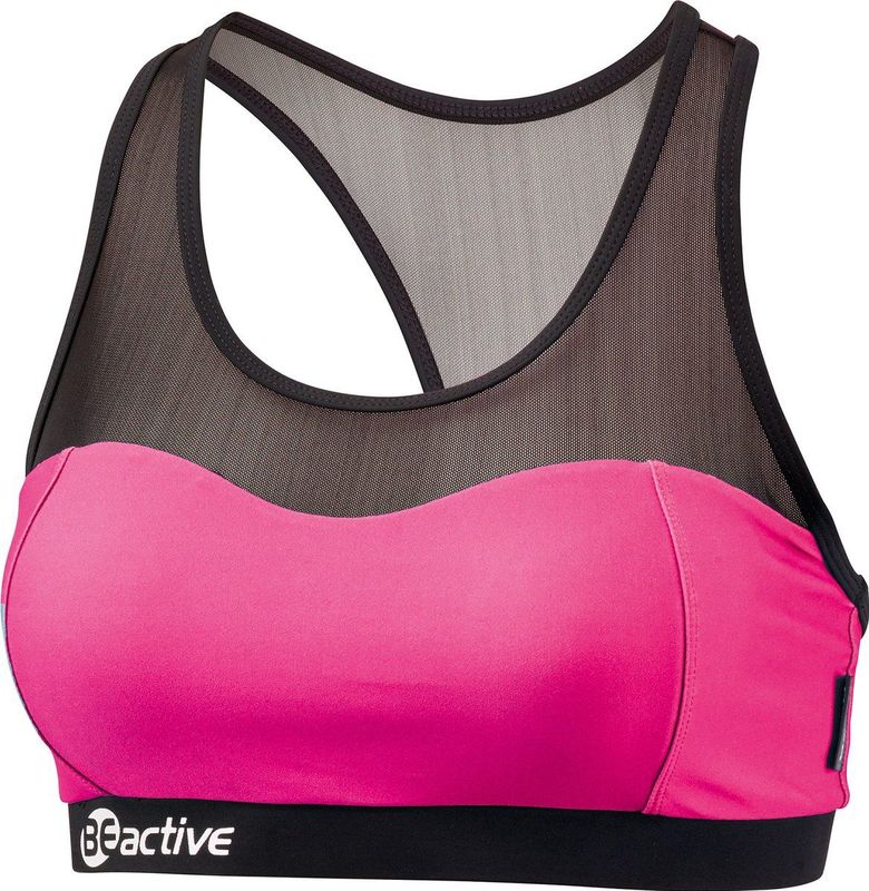 BECO BEactive Bikini Topje - C-Cup - roze/zwart maat 34