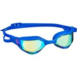 BECO Zwembril CADIZ MIRROR met gespiegelde polycarbonaat lenzen extra plat profiel voor training en wedstrijd