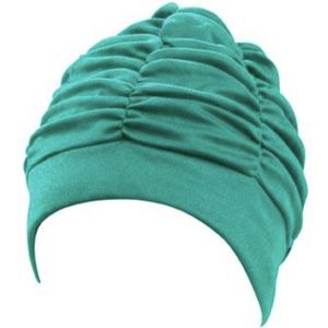 badmuts stof grote pasvorm kleur groen