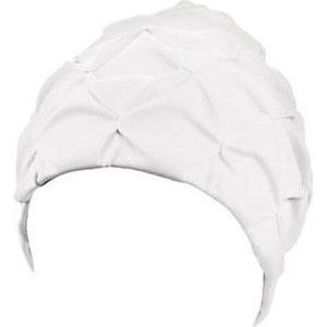 Beco Badmuts Geplooid Dames Stof Wit