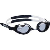 Beco Arica Plus Zwembril met veilige grip, universeel door elastiek, brede gedeelde kleuren, M zwart/wit