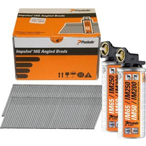 Paslode Afwerknagels AF16 Lengte 50mm RVS A2 300279 - 2000 Stuks