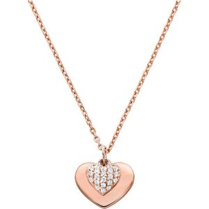 Michael Kors collier MKC1120AN791 Kors Love roségoudkleurig