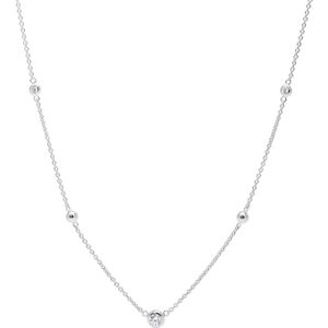 Fossil Ketting van zilver met zirkonia JFS00453040