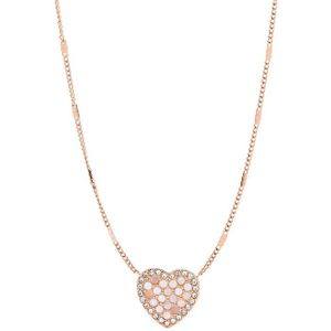 FOSSIL dames JF03164791 Ketting Halssnoeren, Rose goud, One size