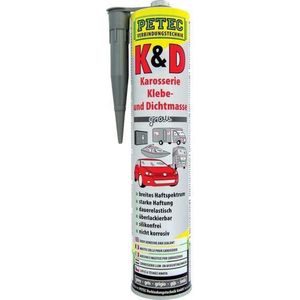PETEC afdichtmiddel body sealant 310 ml gray