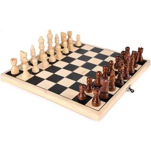 Small Foot - Reisschaakspel - Houten Cassette - 32 Delen