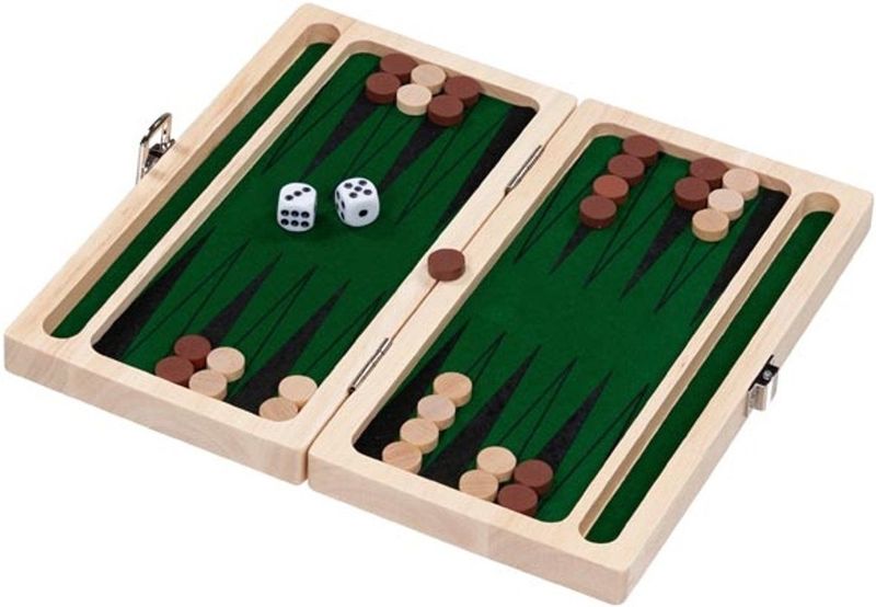 Goki - Backgammon - Denkspel - Hout - 12.5x24x4cm