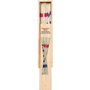 Holz Mikado -Spiel in hölzernen Aufbewahrungsbox