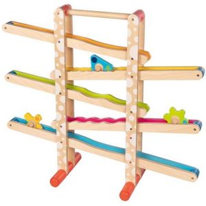 Goki - Houten Knikkerbaan - Inclusief Figuren