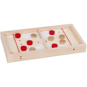 Goki Houten Puck Schieten Speeltafel 2in1, 11dlg.