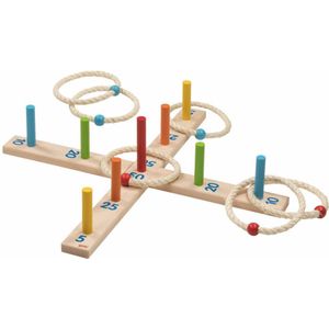 Goki - Houten Ringwerp Spel - 6 Ringen
