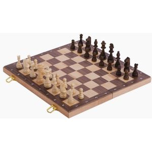 Goki Houten Schaakspel in Koffer
