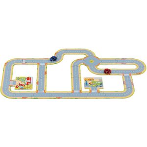 Goki - Vloerpuzzel - Wegen - 2 Voertuigen - 47 Stuks