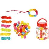 Goki - Houten Kralenset - Kleurrijk Speelgoed - 45 Stuks - Met Rijgkoord