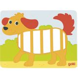 GOKI - Krokodillenstof, hond, paard, behendigheidsspel meerkleurig (58679)
