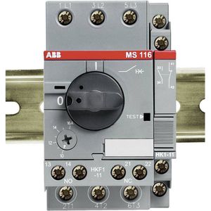 ABB Motorschutzschalter MS116-1.6, Auslöseklasse 10 A, 1.0...1.6 A