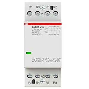 ABB ESB25-04N-06 ESB stroomschakelaar / 230 → 240 V, 4-polig 4-polig 4-voudig openingen/25 A, veiligheid