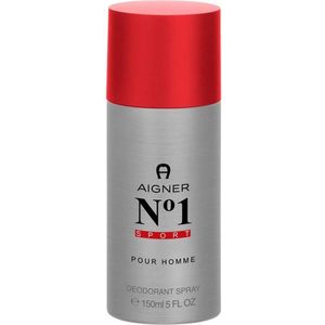 Aigner No. 1 Sport homme/mannen, deodorantspray 150 ml, per stuk verpakt (1 x 0,16 kg)