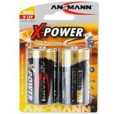 ANSMANN Mono-Batterie, XPower, 18000mAh, 2 Stück
