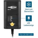ANSMANN - ALCS 2-12A/0,4A Oplader - Voor Lood-Batterijen - Inclusief Klemmen