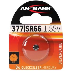 ANSMANN AG Silberoxid Knopfzelle SR66 / SR626 / 377 Knopfzelle