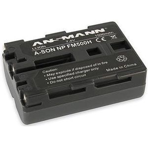 ANSMANN Li-ion batterij A-geluid NP FM 500H 74V type 1600mAh krachtige batterij voor digitale camera's de perfecte reservebatterij voor Sony Digicam enz.