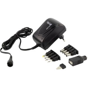 1201-0008 Steckernetzteil, einstellbar 3 v/dc, 4.5 v/dc, 5 v/dc, 6 v/dc, 7.5 v/dc, 9 v/dc, 12 - Hycell