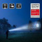 ANSMANN Future T50F Professionele led-zaklamp in zwart - lichte en kleine outdoor lamp met traploze scherpstelling & clip - ideaal voor camping outdoor licht werklamp handlamp - 60 lumen