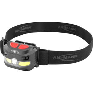 ANSMANN Akku LED Kopflampe - Profi LED Arbeitsleuchte mit 250 Lumen - Stirnlampe LED ideaal voor fietsen hardlopen met hond joggen vissen jagen klimmen werkplaats fietslamp looplamp HD250RS