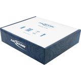 ANSMANN Akku Ladegerät für 1-4 NiMH Akkus AAA AA C D & Li-Ion 10340 bis 26650 3,6V/3,7V, 4 Ladeprogramme, lade per USB-Anschluss Powerbank Smartphone