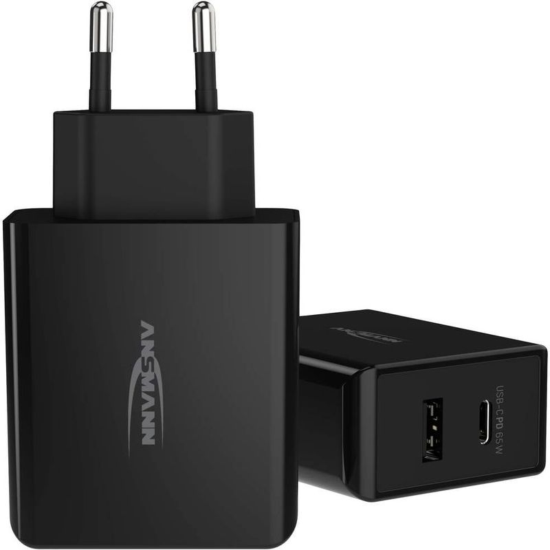 ANSMANN USB-Ladegerät 265PD, 65 W, 3 A, 1xUSB, 1xUSB-C (PD)