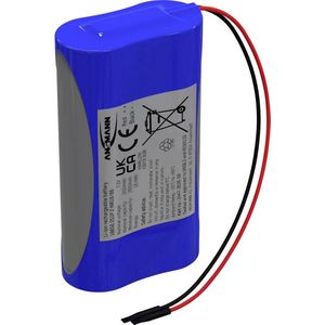 2S1P Akkupack 2x 18650 Kabel Li-Ion 7.2 v 2550 mAh - Ansmann