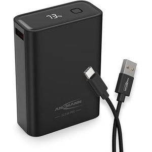 ANSMANN Powerbank 22,5 W PB322PD - Externe accu met een capaciteit van 20.000 mAh - Back-up accu met USB-A en USB-C poorten, ideaal voor smartphones, tablets, laptops, handheld consoles