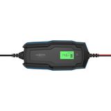 ANSMANN Intelligente oplader met 10 stappen, 6 V, 12 V/6 A, met lcd-display voor loodzuur-, lood- en loodloodaccu's en 12 V LifePo4 batterijen voor auto, motorfiets en bestelwagen