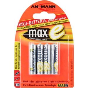 Ansmann - Akku Micro aaa 800 mAh 1,2V Ni-MH, 4 Stück