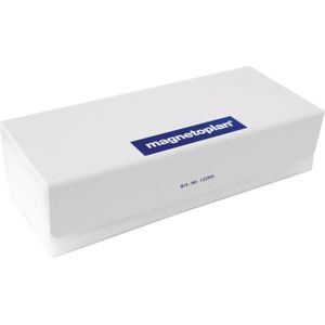 magnetoplan bordwisser, magneetbordreiniger met vervangbaar gumpapier, witte kunststof bordwisser