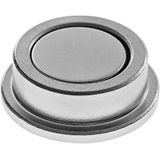 Magnetoplan Magneet Discofix forte (Ø x h) 25 mm x 9 mm Rond Zilver 10 stuk(s) 16630