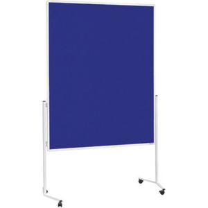 magnetoplan Presentatiebord, witte lijst, eendelig, vilt, blauw